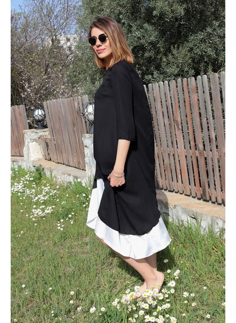 Barbora Asymmetrical Hem Dress - Image 3